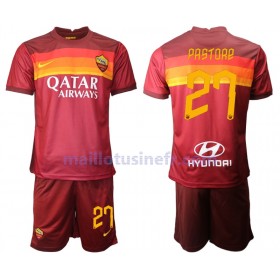 Maillot de Foot AS Roma Javier Pastore 27 Domicile 2020-21 - Enfant
